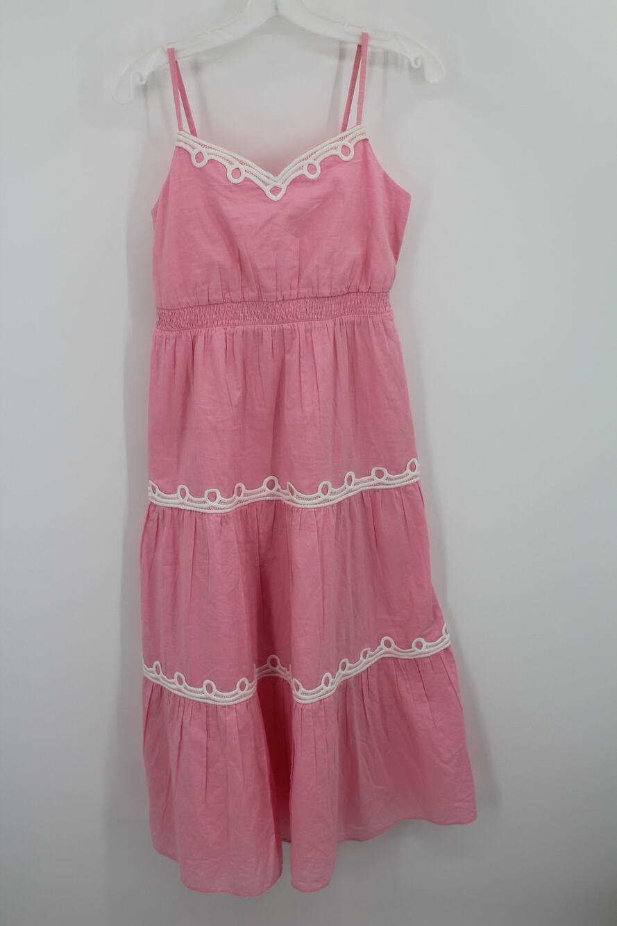 Lilly Pulitzer  MINI ZANNA MIDI DRESS Girls 14 CONCH SHELL PINK